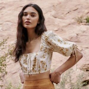 Reformation crop top size small